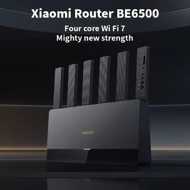 Roteador Xiaomi BE6500 Wi-fi Mesh 6500 Mbps - 6 Antenas Wifi 7