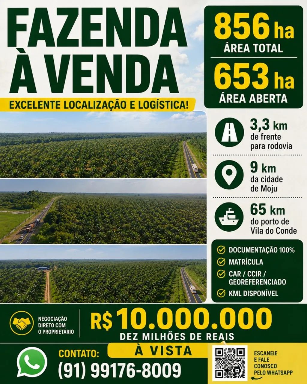 FAZENDA À VENDA - PARÁ