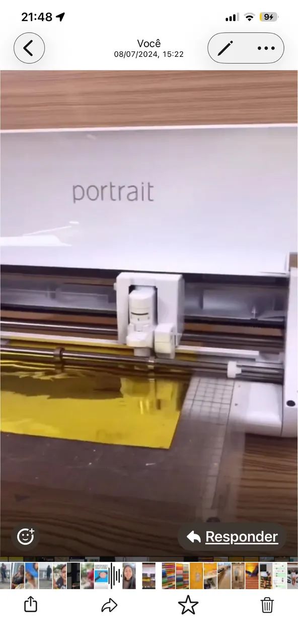 Máquina De Corte Silhouette Portrait 3 Cor Branco - Foto 2