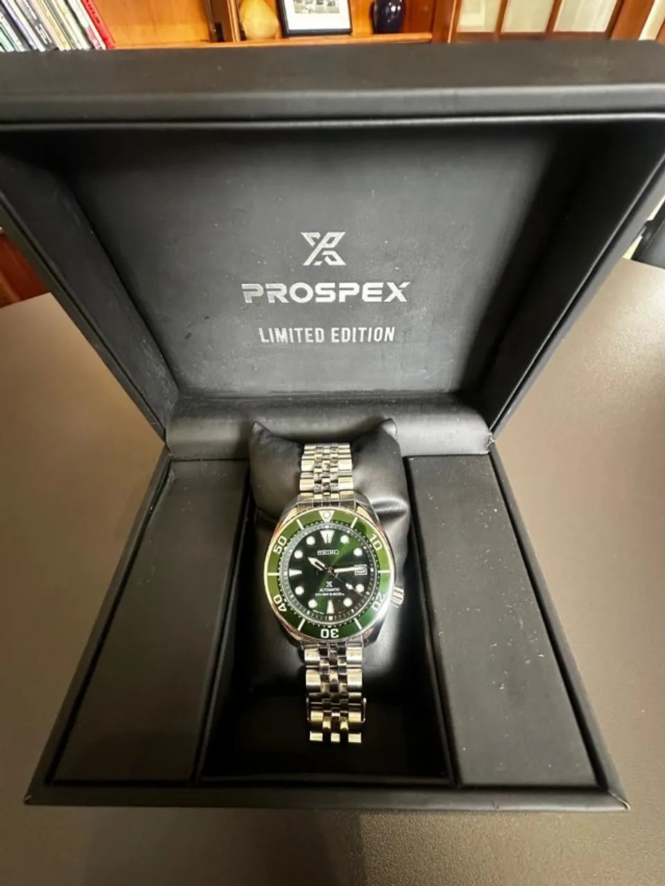 Relógio Seiko Prospex Sumo Green Diver Automático SPB103J1