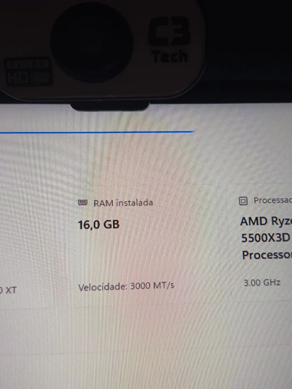 Troco memória RAM DDR4 2x8GB 3000MHz por 2x16GB - dou volta em dinheiro - Foto 3