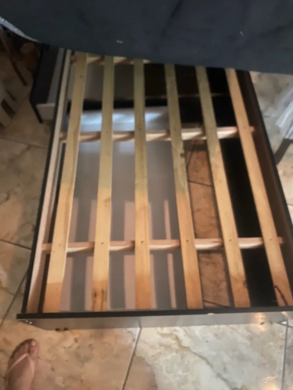 Cama de solteiro com base c/ 2 gavetões e colchão ortobom - Foto 5