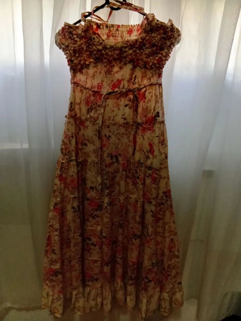 Vestido estampado , leia anúncio 