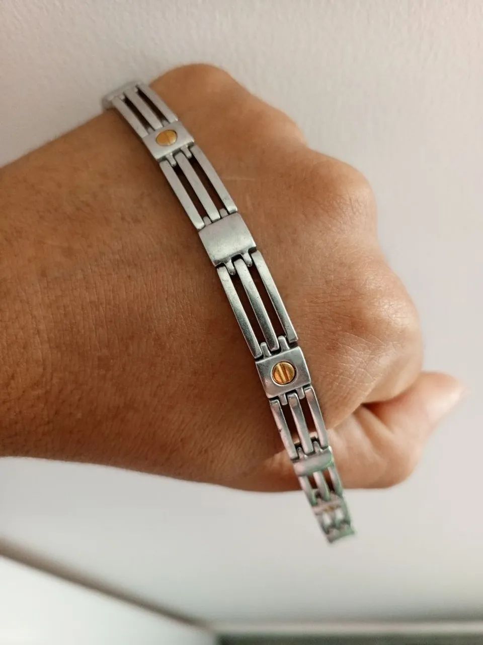Pulseiras em aço masculina  - Foto 2