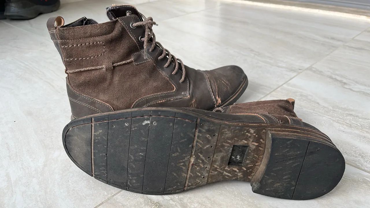 Botas em couro número 43 - marca PREGO  - Foto 2