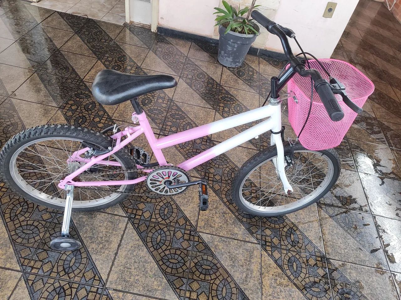 Bicicleta infantil Rosa - Foto 4