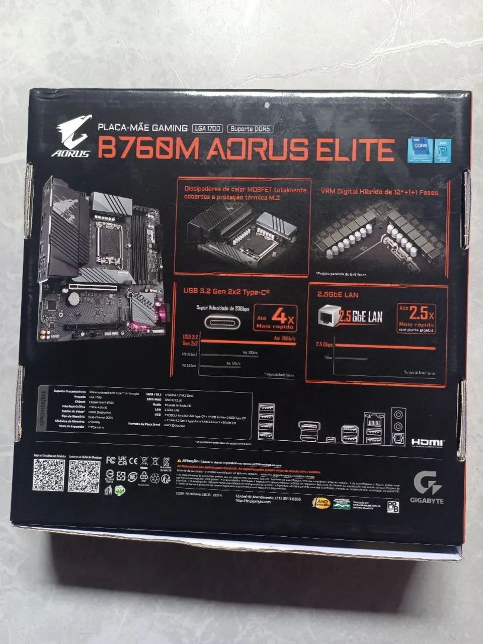 Placa mãe B760M Aorus Elite Gigabyte - Foto 2