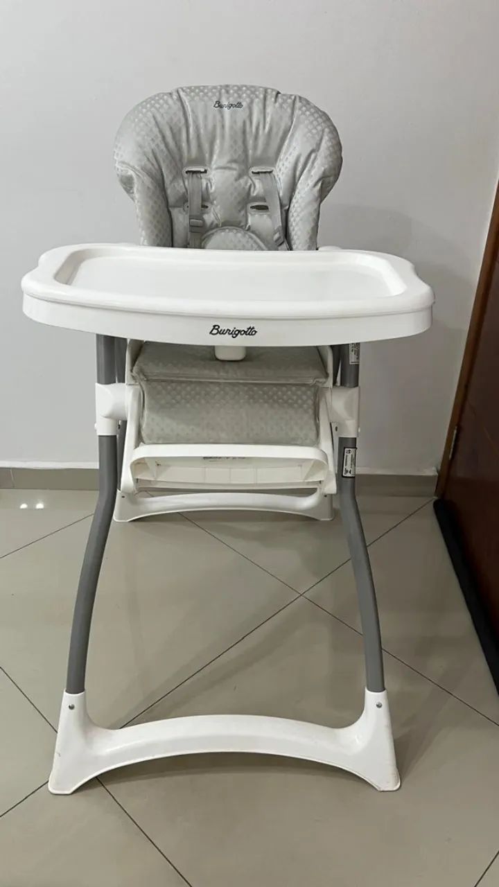 Cadeira de Alimentação Burigotto Merenda Granito Cinza - Até 15kg | Ótimo Estado - Foto 4