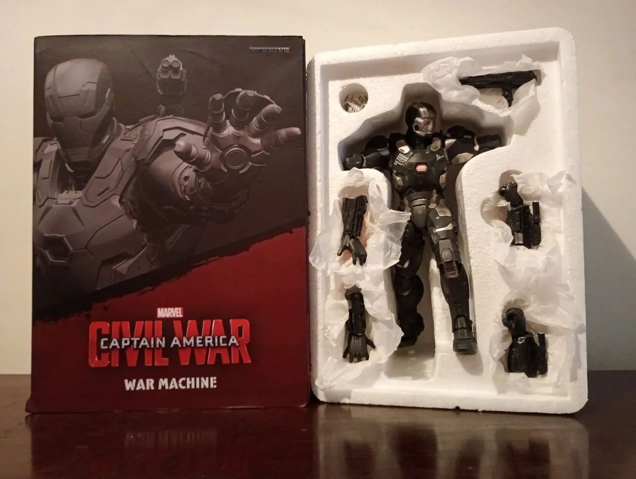 Captain America War Machine escala 1/10 Civil War
