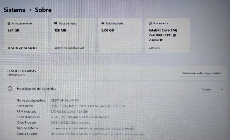 Notebook Dell Core i5 8Gb Ssd W11 Leia! - Foto 4