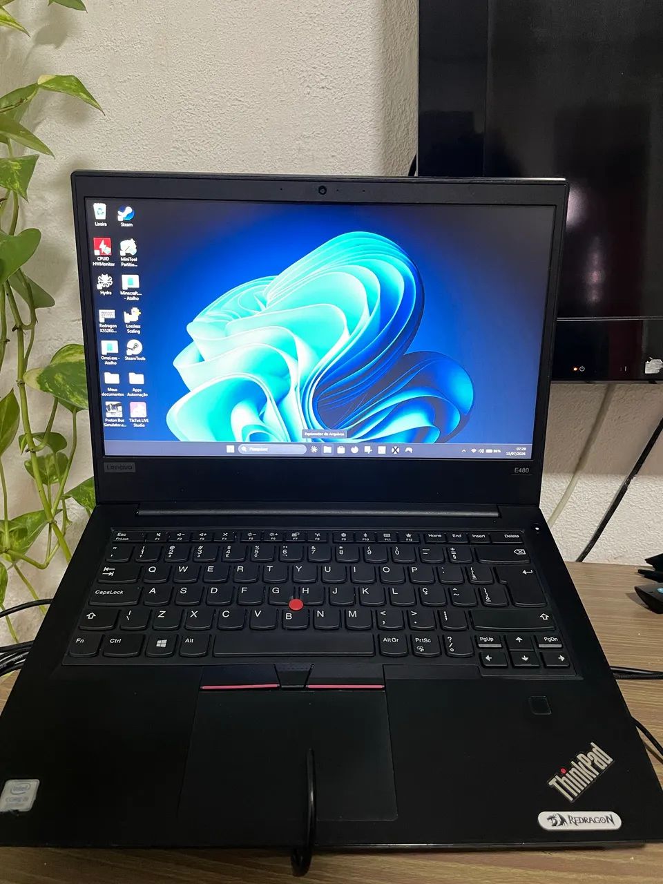 Notebook Lenovo ThinkPad E480 i5 8ª Geração | 12GB RAM | SSD 240GB