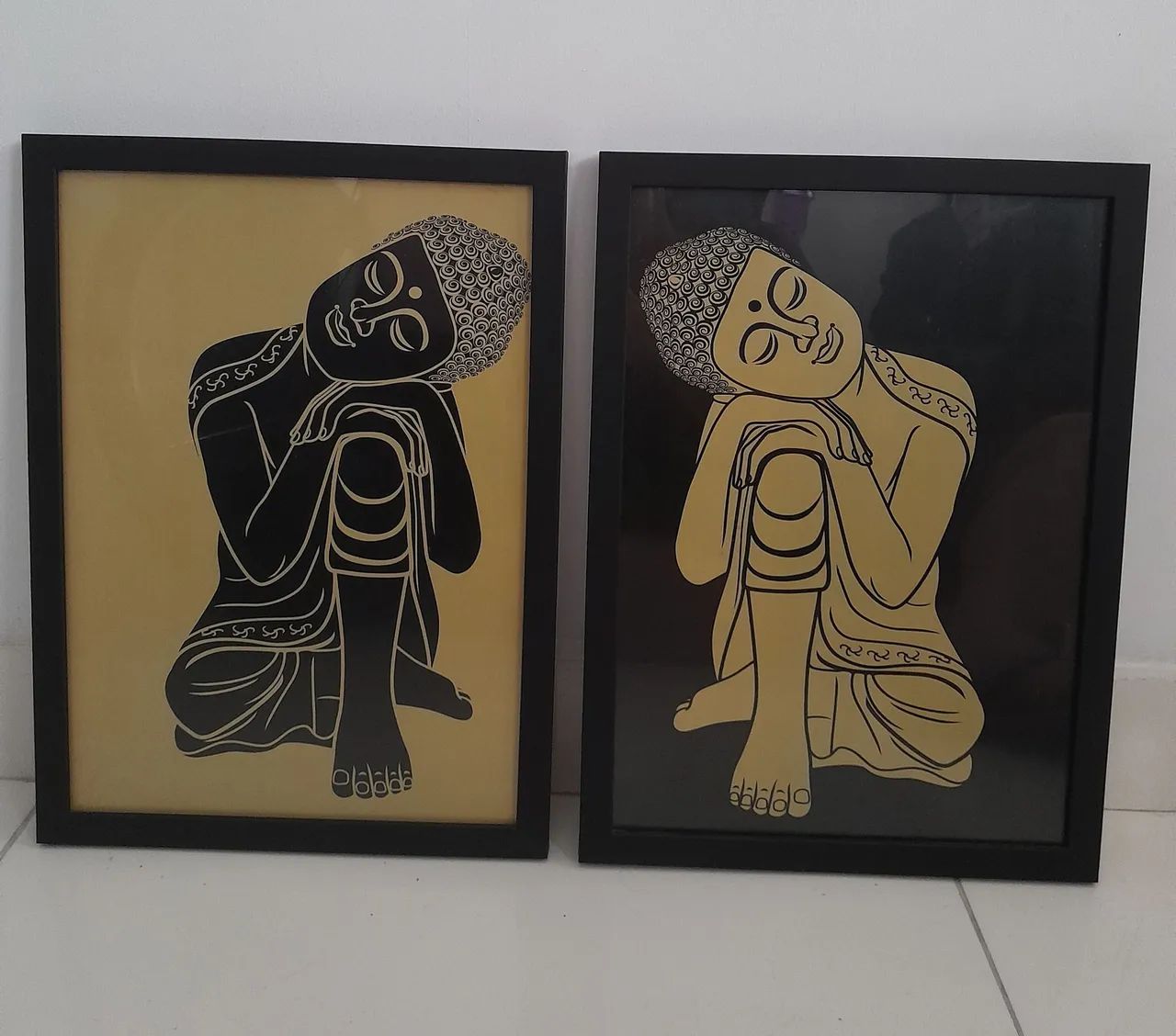 Par de quadros Buda 