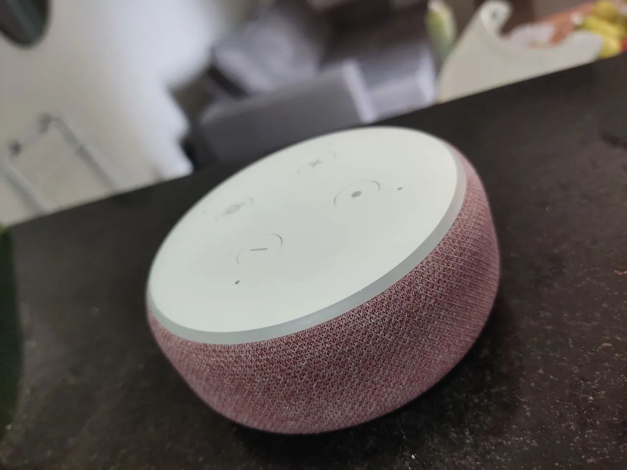 Echo Dot 3 Geração Com Alexa Smart Speaker Rosa