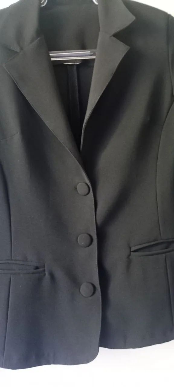 Blazer feminino P preto  - Foto 3
