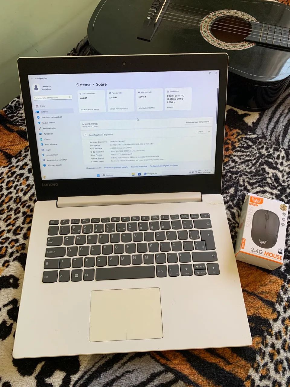 Notebook Lenovo IdeaPad +i3 6 Geracao +windows 11  - Foto 2
