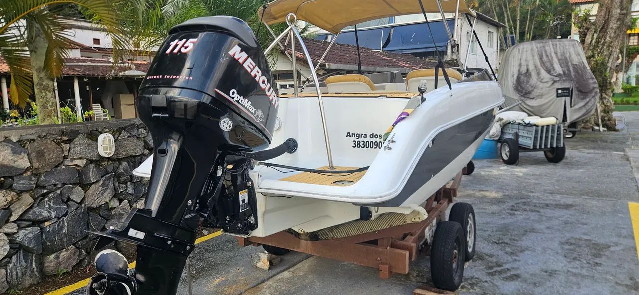 Lancha 21'Mercury 115hp - Foto 7