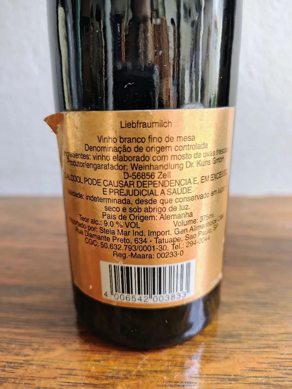 Garrafa de coleção - Vinho Liebfraumilch  - Foto 2