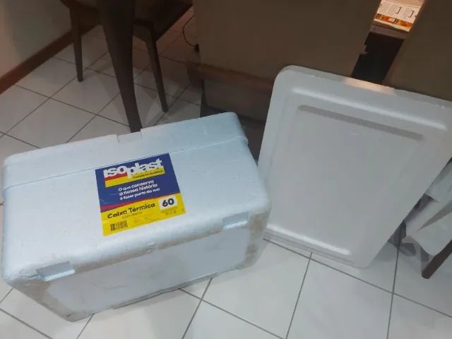 KIT - 3 Caixas de isopor (80L + 60L +60L), [usada] pouquíssimo uso.  - Foto 4