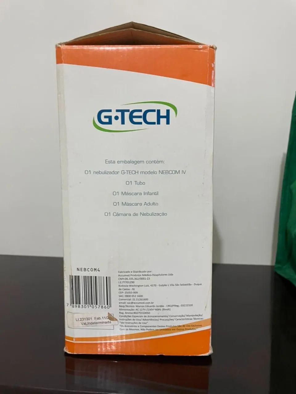 Nebulizador Compressor G-Tech NebCom IV
