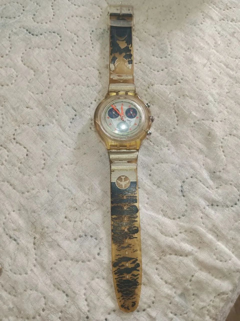 Relógio Swatch Chrono, LEIA O ANÚNCIO  - Foto 3