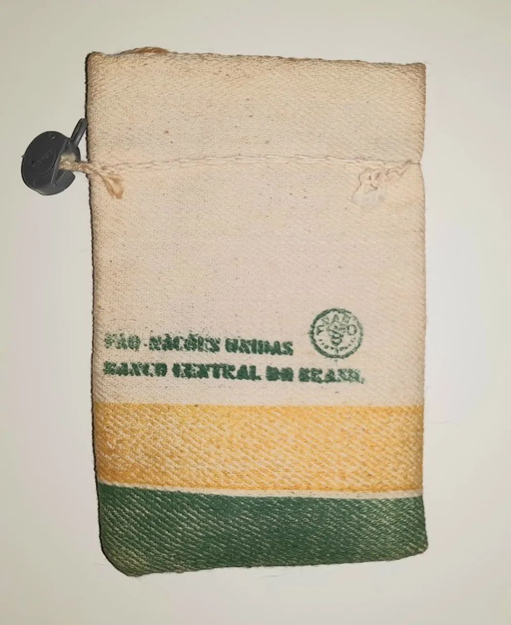 Raro Saquinho lacrado moedas antigas Alimentos para o Mundo