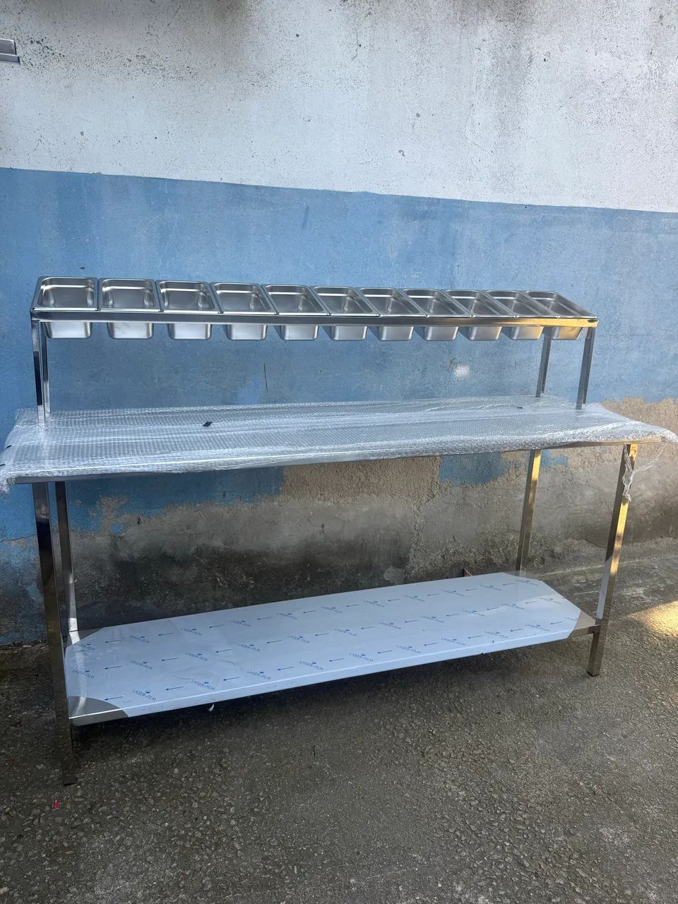 Bancada condimentadora Inox pizzaria 