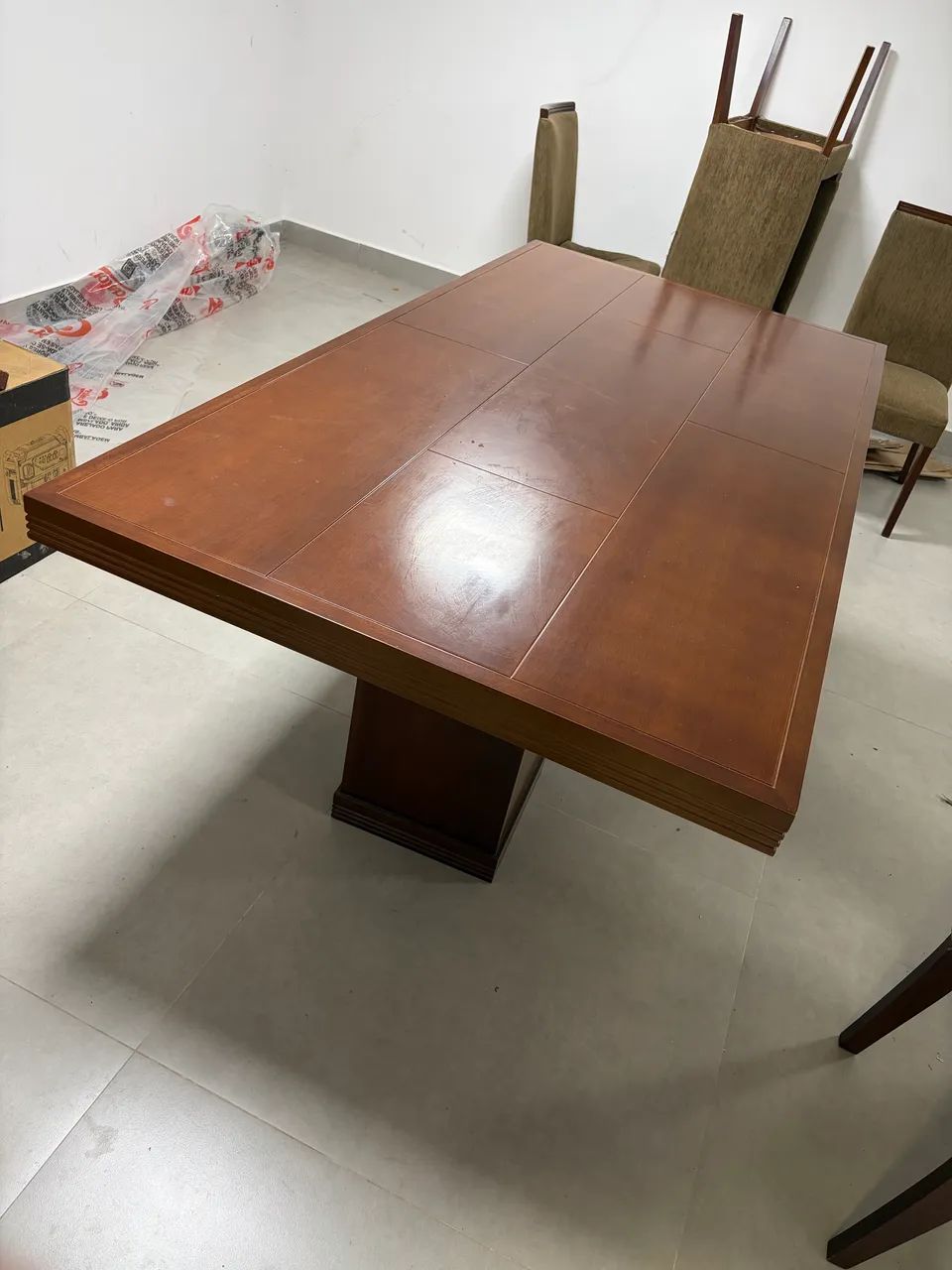 Mesa 8 lugares Madeira Maciça  - Foto 4
