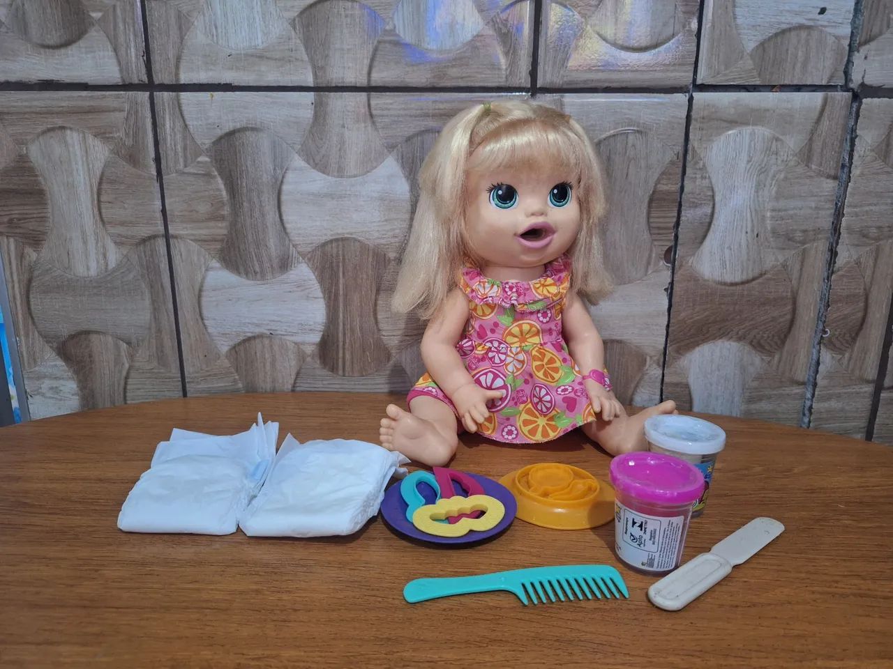 Boneca baby alive comilona funcionando em inglês e espanhol. - Foto 2