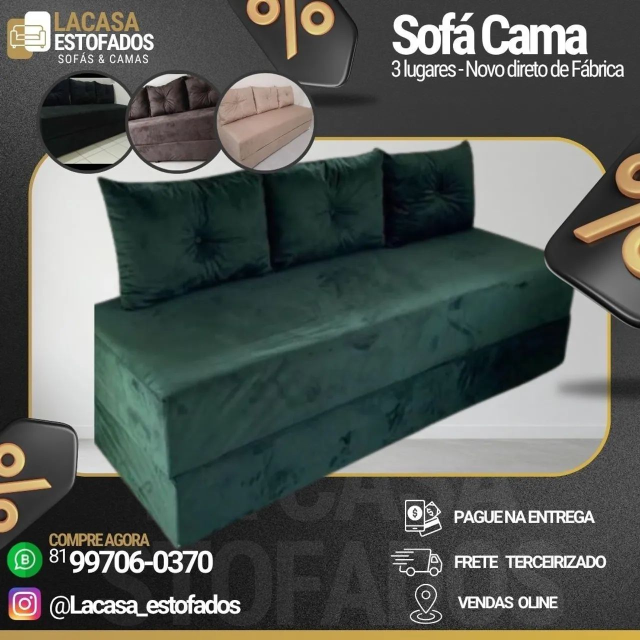 SOFÁ - CAMA 