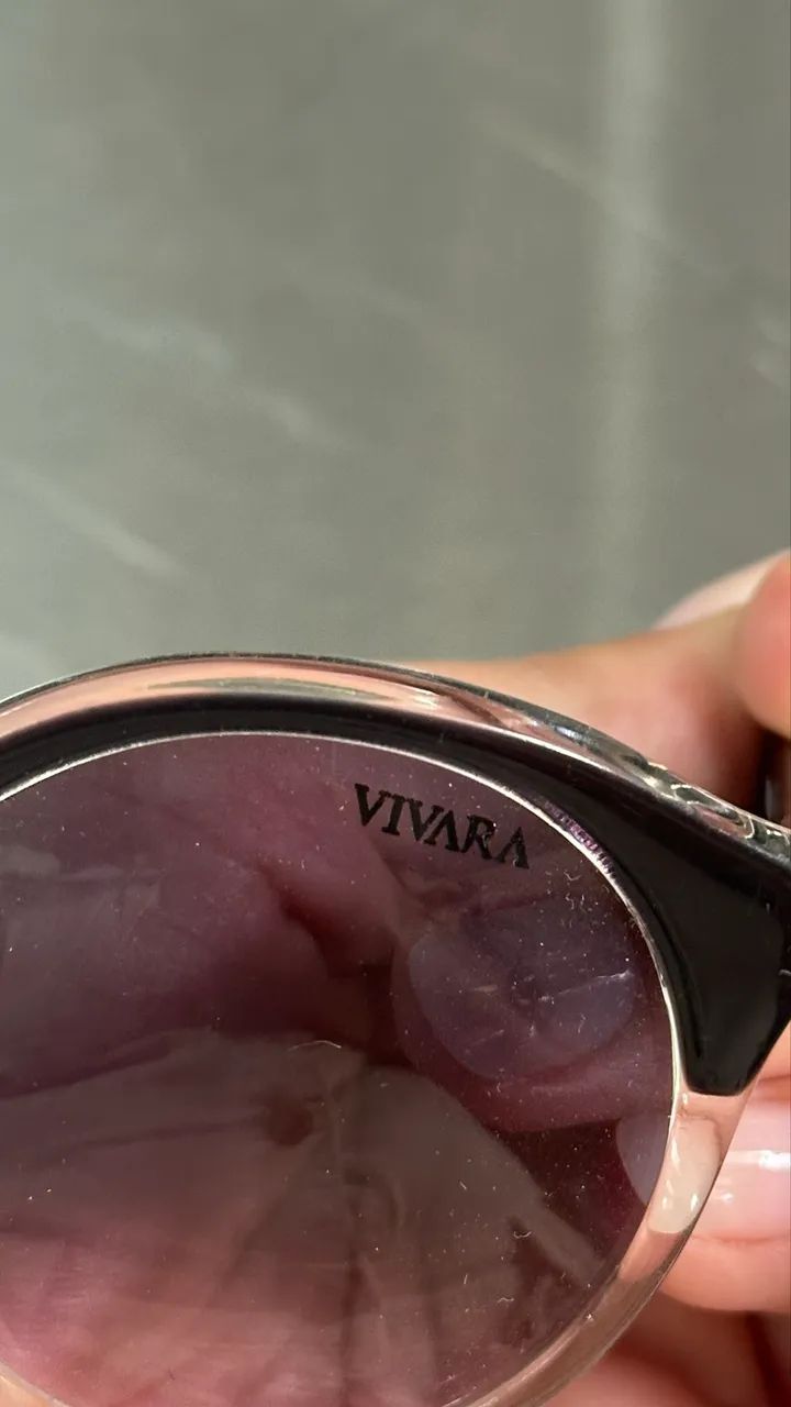 Óculos de Sol Vivara Preto e Transparente - Foto 2