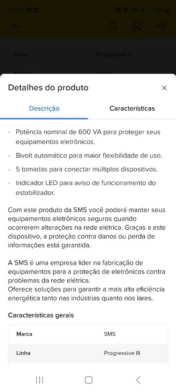 Estabilizador SMS 600VA Bivolt  - Foto 5