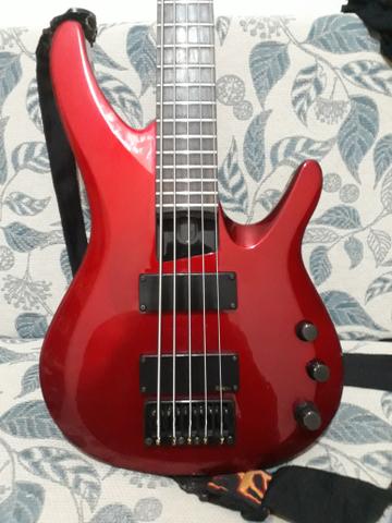 Baixo Washburn BB15MR Vermelho Metálico com 5 Cordas e 24 Trastes - Foto 4