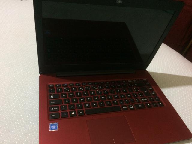 Notebook positivo na cor bordo