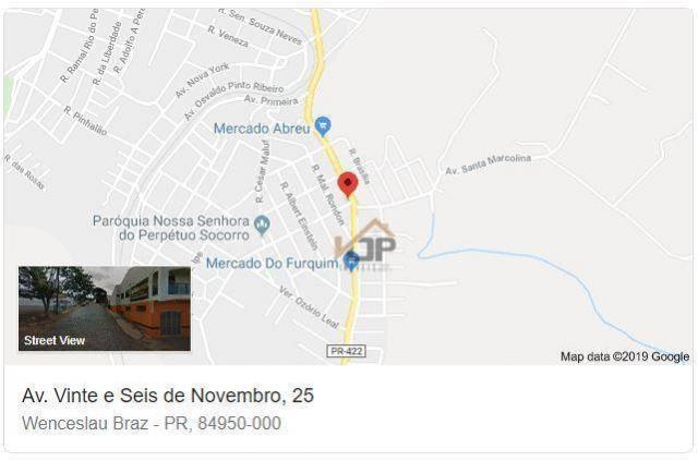 Terreno à venda, 458 m² por r$ 128.673,96 - vila getúlio vargas - wenceslau braz/pr - Foto 7