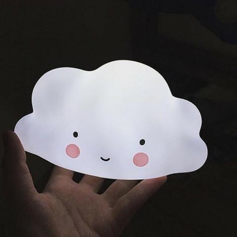 Luminária Led Infantil Sem Fio Nuvem