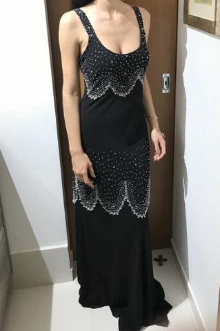 Vestido de festa Preto com Pedraria - Foto 3