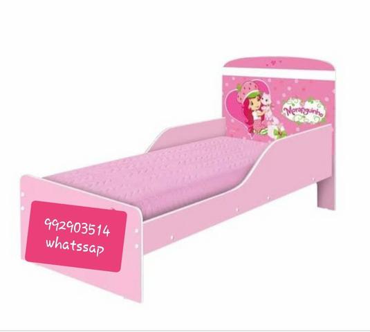 Mini cama moranguinho + COLCHÃO promoção entrega e montagem grátis - Foto 2