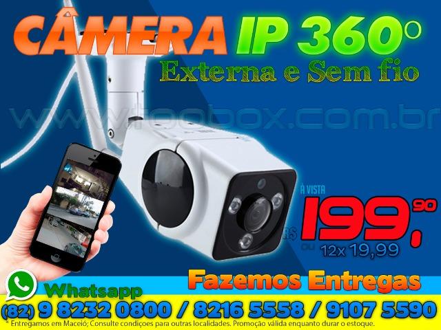 Câmera IP Externa Wifi Visão Noturna 960 p - Fazemos Entregas