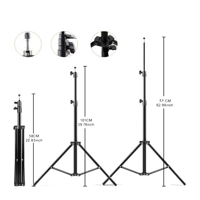 Kit Ring Light 26cm 10 Polegadas Com Tripe - Foto 2