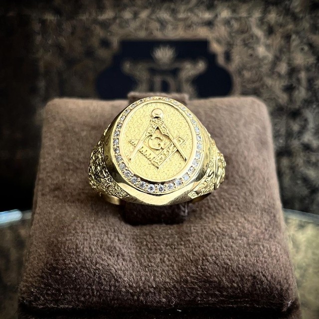 Anel Maçonaria 20 gramas em Ouro 18K - Foto 2