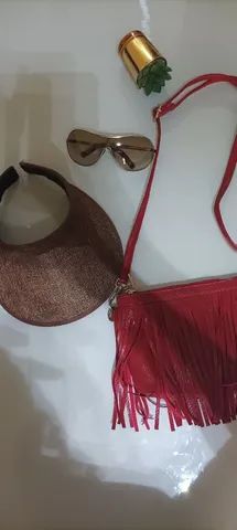 Bolsinha de lado vermelha - Foto 3