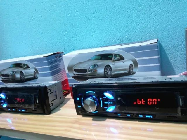 Rádio de carro Bluetooth pendrive auxiliar FM Novo - Foto 4