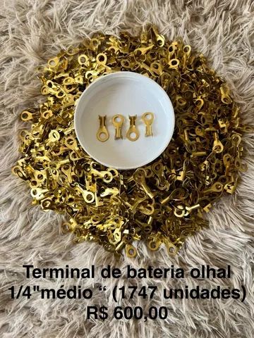 Terminal de bateria olhal 1/4 médio -> 1.747 unidades 