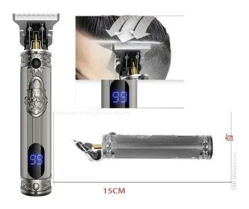 Máquina De Cortar Cabelo  e acabamento Kemei Km-700h Lcd Digital Display - Foto 4