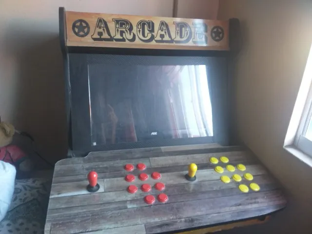 Armário Jogo Arcade Máquina Jogo Arcade Retro Vintage Armário Sala