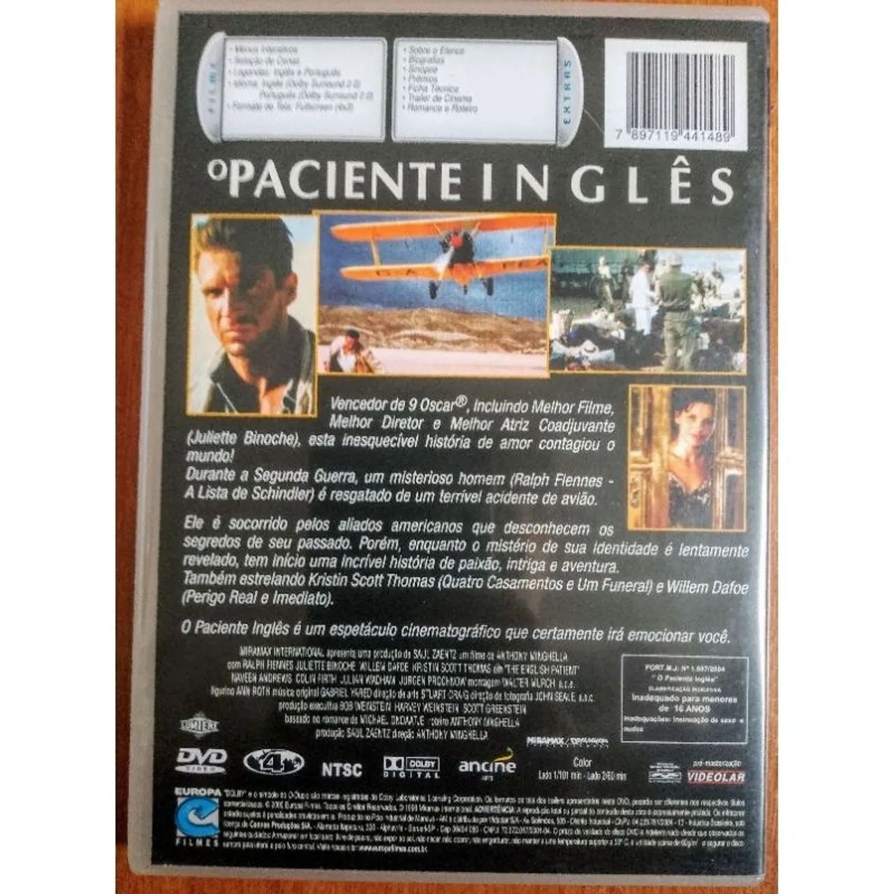 DVD O Paciente Inglês - Dual Side - Foto 3