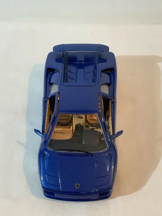 Lamborghini Diablo 1/18 Escala azul Bburago Mare In Italy Ler Descrição 