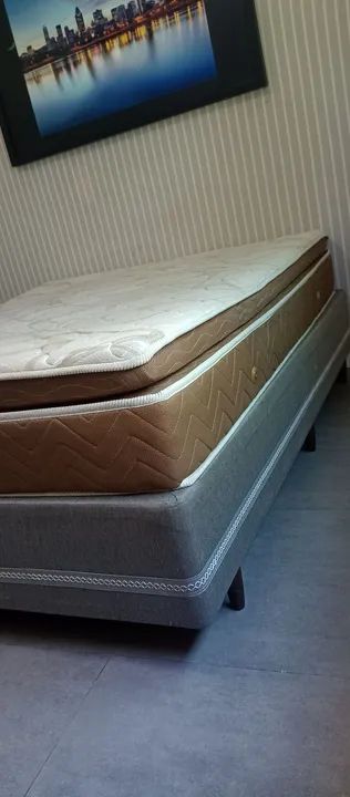 Cama Box Queen com Colchão Ouro Spring  - Foto 2