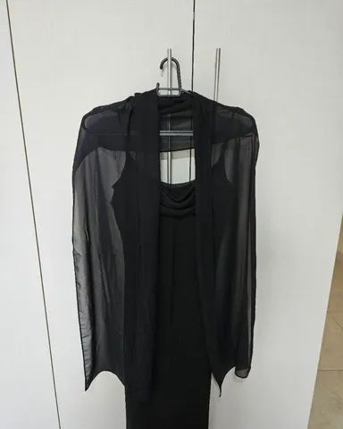 Vestido midi preto LIQUIDA - Foto 2