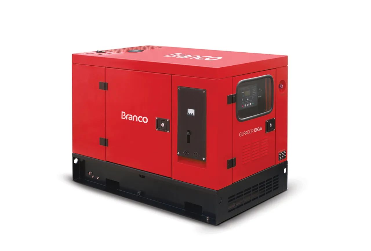 Gerador a Diesel Branco BD19000 E3S Trifásico ATS Integrado
